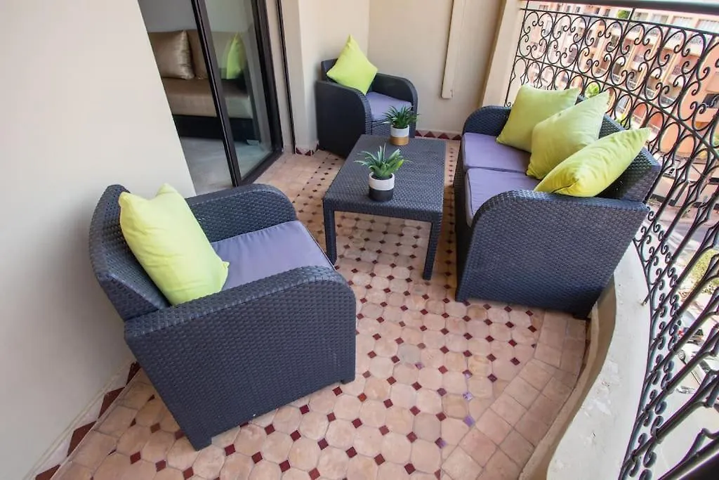Daire A Stunning 2 Bedroom Hivernage Marakeş